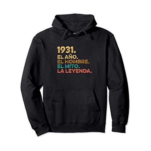 Año Hombre Mito Leyenda - Cumpleaños Regalo Vintage 1931 Sudadera con Capucha