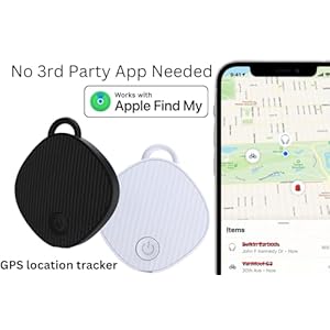 Unlimited range gps tracking device item locator for car purse pet key work with apple findmy no 3rd app needed black   cucciolini doodles