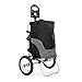 DURAMAXX Carry Grey Carrito Remolque para Bicicleta - Carga 20 kg, Bolso Desmontable, Neumáticos de 12 Pulgadas, Instalación práctica, Protección Lluvia, Descarga rápida, Negro y Gris
