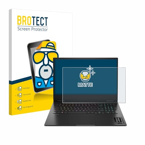BROTECT Entspiegelungs-Schutzfolie für HP Omen 16 2024 Matte Bildschirmschutz-Folie, Anti-Reflex, Anti-Fingerprint