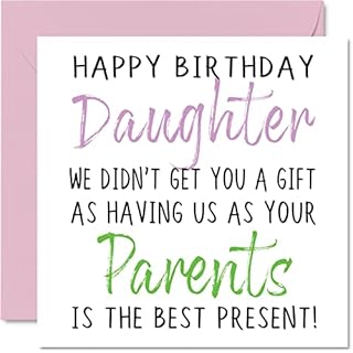 Funny Birthday Cards for Son From Parents - Happy Birthday Son No Gift - Birthday Card from Dad, Mum, Father, Mother, Sons Rude Banter Birthday Gifts, 145mm x 145mm Joke Humour Greeting Cards for Him