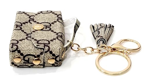 Image of JSR Designer Mini Bag Keychain with Tassel, Gold Chain, Multiple Patterns, Fashion Accessory For Car Bike Purses And Gifting