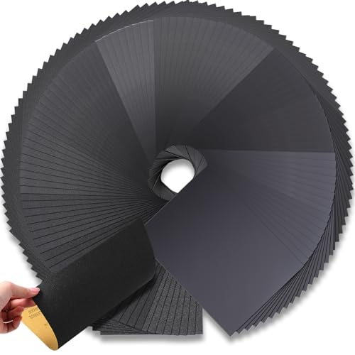 Papier abrasif pour polissage et finition sans rayures Lot 112 pièces