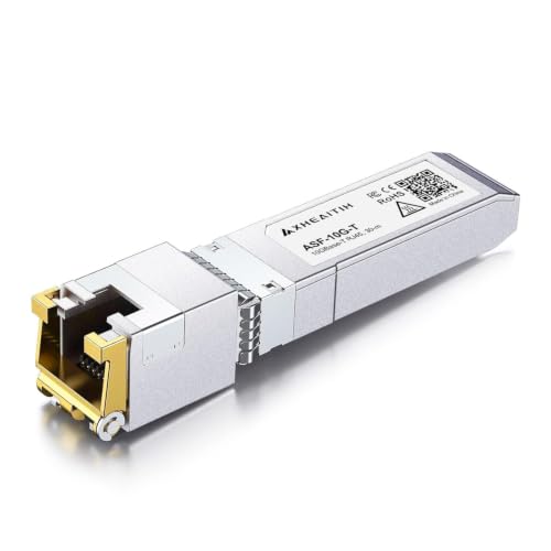 Image of 1.25 /2.5 /5 /10G-T RJ45 30M SFP+ Transceiver 10GBase-T CAT6a /7 Optical Module | for Cisco, Broadcom, Fortinet, Netgear, D-Link, Meraki, Supermicro, MikroTik, F5, QNAP, Mellanox
