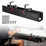 Under kabelhantering skrivbord 70 cm – kabelkanal skrivbord organisatör av Oxfordtyg, kabelhållare för grenuttag och nätaggregat, kabelarrangör kontor hemmakontor gaming installation