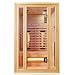 Produktbild Tronitechnik® Infrarotkabine Infrarotsauna Manila 120cm x 100cm 1-2 Person aus Hemlock Holz mit 5X Vollspektrumstrahler, LED-Farblicht, Bluetooth, FM,MP3,USB