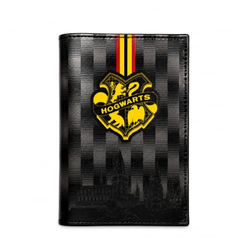 Image of Nasher Miles x Harry Potter Hogwarts Express Passport Sleeve PU Travel Cover with Cards Slot | Ideal for Travel | Men, Women, Boys, Girls (Black & Red)