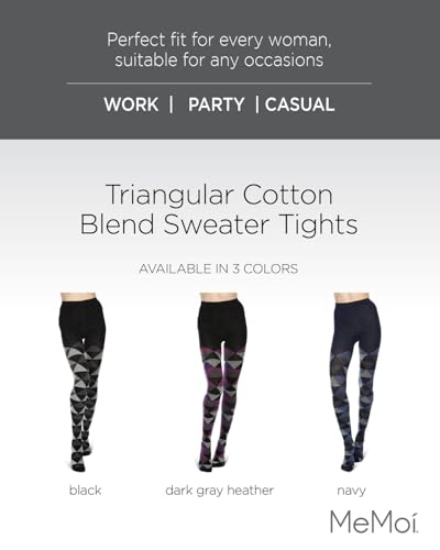 MeMoi Triangular Cotton Blend Sweater Tights2