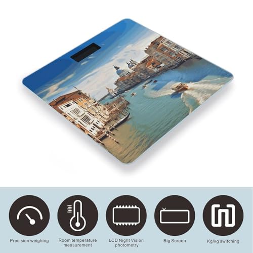 Báscula digital de baño Grand Canal, vidrio templado, 10.2 pulgadas miniatura 3