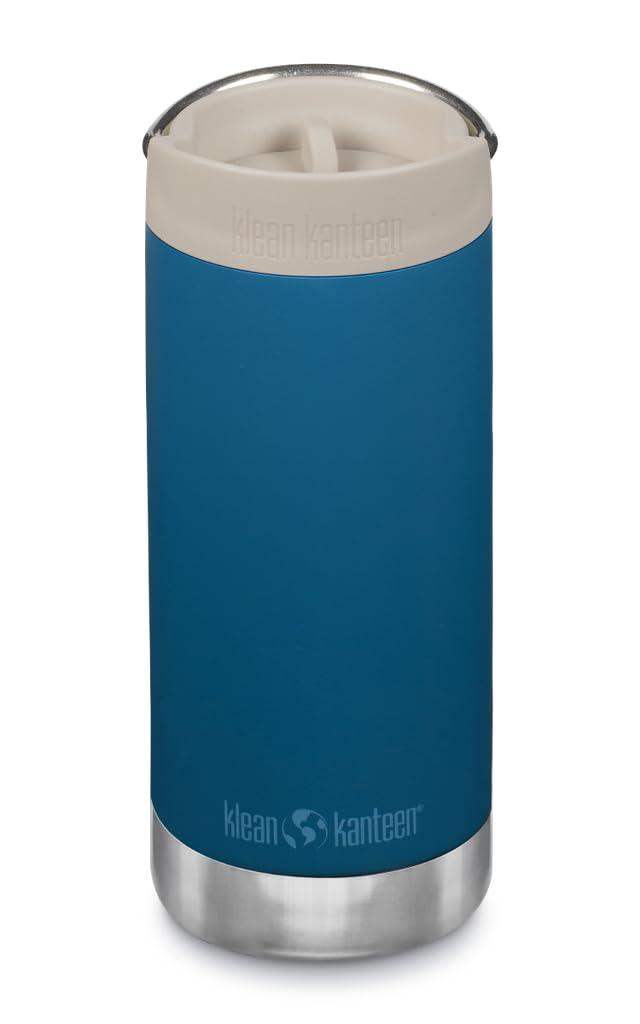 Klean Kanteen Unisex Bleu Insulated Bottle With Coffee Lid Tkwide 12Oz
