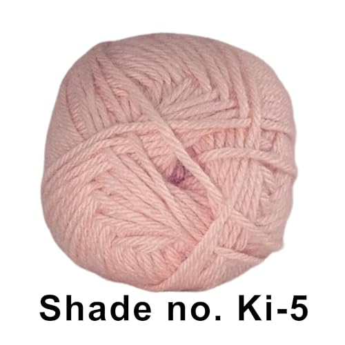 Image of VCR Crepe Pink Yarn, 100 Grams Hank, 190 Meters Length, Acrylic Ball for Crochet and Knitting, Soft Crosia Threads, Pack of 1 Yarn, Suitable for DIY Crafts