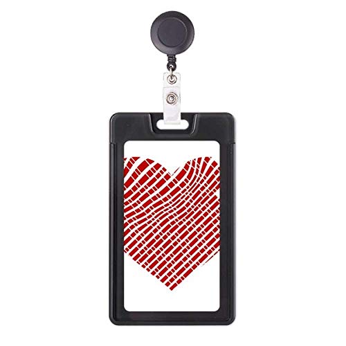 Étui rétractable pour badge motif Saint-Valentin cadeau pour infirmière