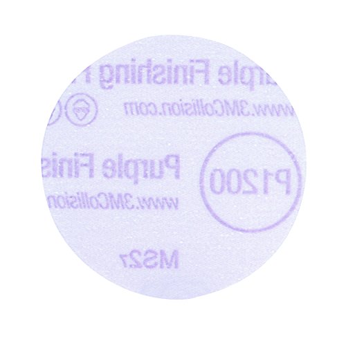 Image of 3M 30368 Hookit Purple 3 inch P1200 Grit Finishing Film Disc