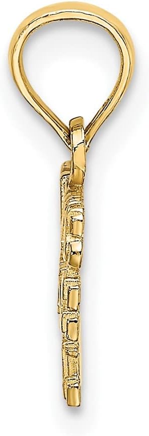 FJC Finejewelers 10 kt Yellow Gold DADDYS LITTLE GIRL Charm 11 x 15 mm
