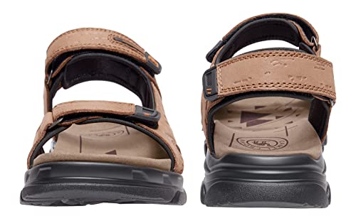 CAMEL CROWN Men's Leather Sandals Hiking Outdoor Water Beach Sports Mens Sandals for Summer with Open Toe Adjustable Straps2