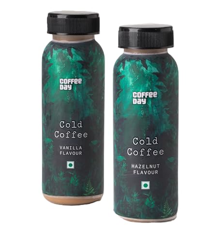 Image of Cafe Coffee Day Cold Coffee (Pack of 4, Combo of Hazelnut and Vanila)
