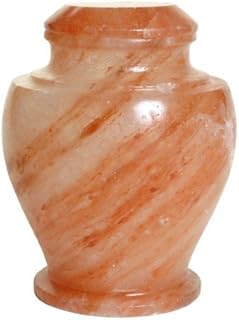 Trinityurns Urns Himalayan Rock Salt Biodegradable Urn for Ashes, Eco Urn for Sea or Earth Burial, Adult Size, Salt Cremation Urn for Water or Earth Burial (Elite Shape)