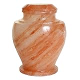 Trinityurns Urns Himalayan Rock Salt Biodegradable Urn for Ashes, Eco Urn for Sea or Earth Burial, Adult Size, Salt Cremation Urn for Water or Earth Burial (Elite Shape)
