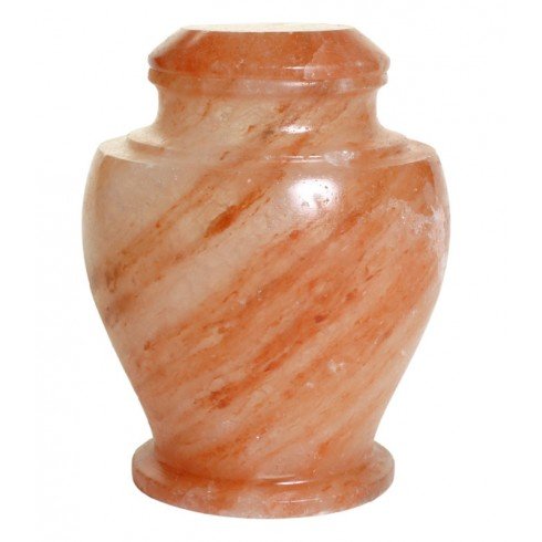 Trinityurns Urns Himalayan Rock Salt Biodegradable Urn for Ashes, Eco Urn for Sea or Earth Burial, Adult Size, Salt Cremation Urn for Water or Earth Burial (Elite Shape)