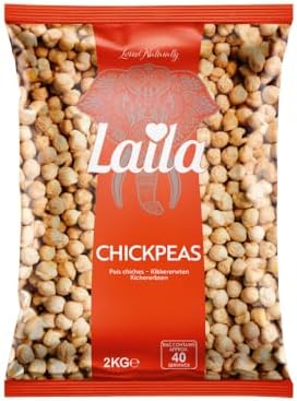 Laila Chickpeas 2 kg (Pack of 1) (Package may vary)