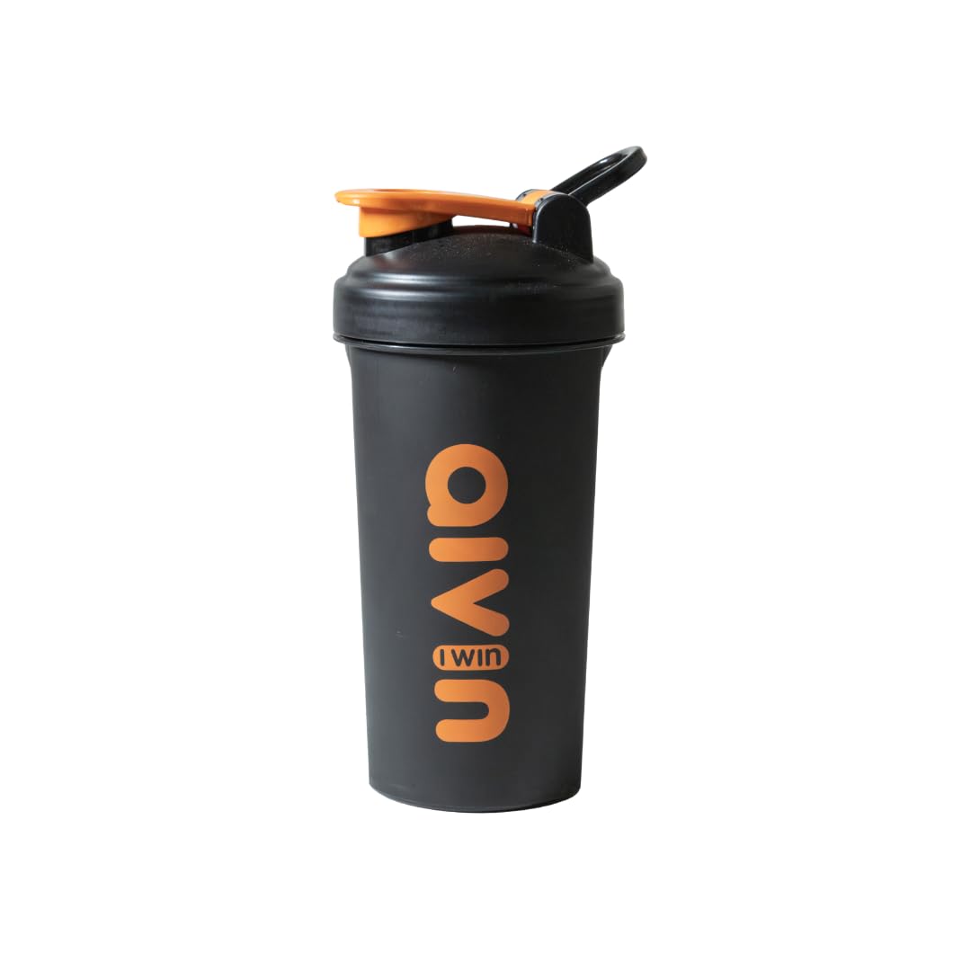 Aivin Shaker | Leakproof Twist-Lock Lid | BPA-Free Polypropylene | EasyMix Ball | Integrated Carry Loop | 700ML