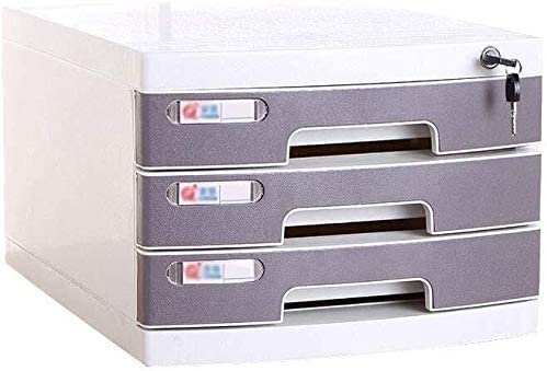 HH-CCFile cabinets File Cabinet Lockable Plastic 3-layer Drawer Filing Cabinet Storage Locker bookcase