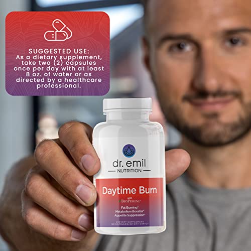 Dr Emil Nutrition Daytime Burn - Weight Management Supplement & Metabolism Booster For Women And Men - Made With Natural Green Tea Extract #TOP5