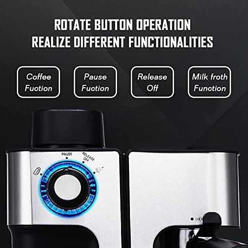 Máquina de café de la máquina de espresso con leche espumosa Varita de llave, alto rendimiento 800W for espresso… - Imagen 5