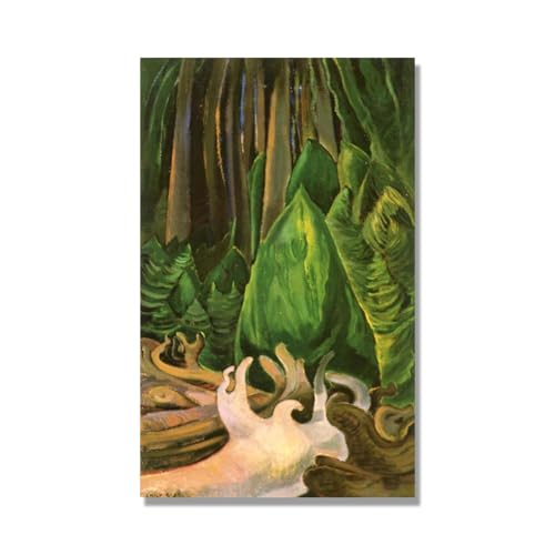 Toile Emily Carr art abstrait paysage 14 avec impression haute définition format 50x80cm