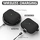 Inesore Compatible with Airpods Pro 1st/2nd Generation hülle Cover, Silicone Protective Case for Apple Airpods Pro 2 USB-C Charging Case with Cleaner Pen, for Women Men-Black