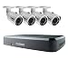 Lorex by FLIR 8-Channel Series HD Security NVR System with 2TB HDD, Includes 4x 3MP IP Bullet Camera, Mouse and Cables