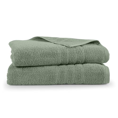 Martex 2-Pack Ultimate Performance Bath Sheet Set, Sage, 33" x 65"