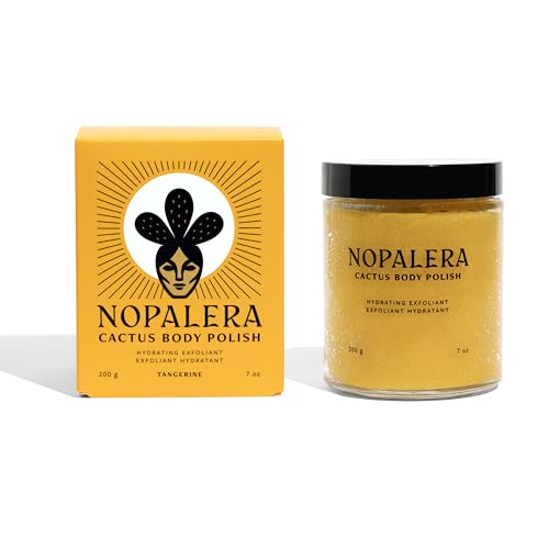 Image of Mandarina Cactus Flower Exfoliant - Face & Body Scrub, 3-in-1 Cleanser, & Moisturizer, Vegan, Cruelty-Free, Natural Citrus Scent, Dye Free, 6 oz. | Body Exfoliator | 3 In 1 Cleanser & Moisturizer | Face Scrub | Natural Citrus Scent | Prickly Pear Oil