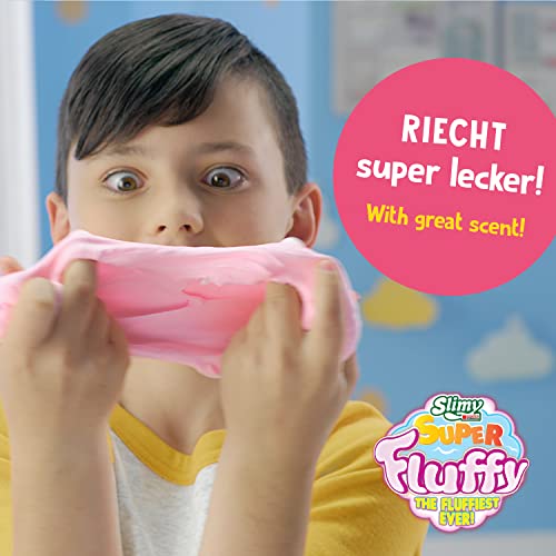 SLIMY Super Fluffy 100g Grün Spielmasse im Becher - der flaumigste Original Slimy Slime, lustig duftende Schleim Knete für Kinder