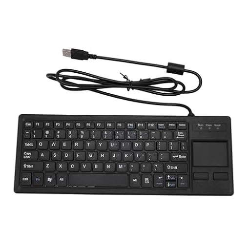 Jectse Teclado Táctil con Cable, Teclado Industrial Integrado Resistente Al Agua con Panel Táctil para Computadora Portátil, Resistente Al Agua y Al Polvo con Clasificación IP68, Plug | Ya disponible en tu tienda friki favorita! En mundofriki.es!