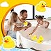 DEEKIN 5 Pcs Yellow Rubber Ducks No Hole Waterproof Duck Bath Pool Toy with Sealed Plug Without Hole Bathtub Floating Toy for Birthday Party Decoration Gift in Bulk (5 Inch)