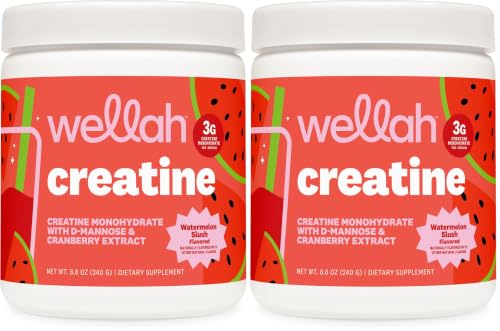 Wellah Creatine for Women (Watermelon Slush) 50 Servings (Pack of 2): retailer-supplied image