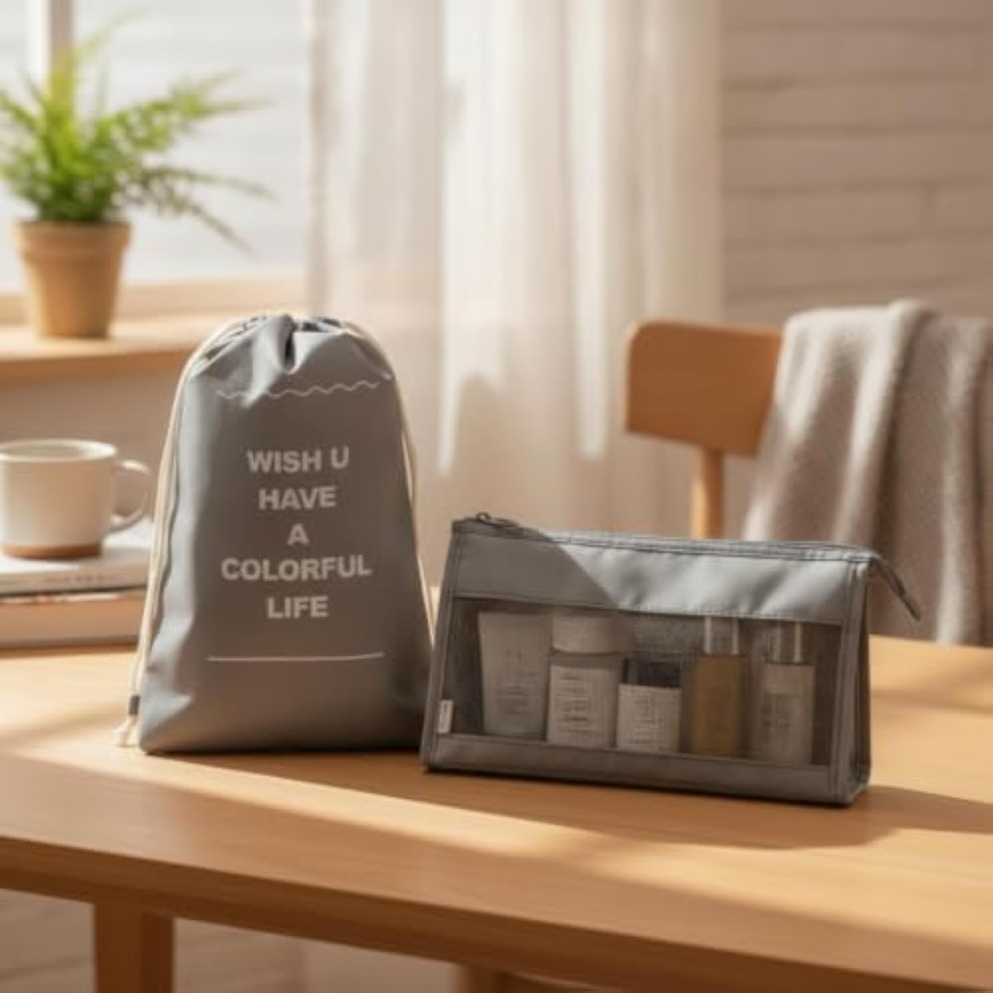 7 Pieces Travel Organizer Set, Space-Saving Storage Bags