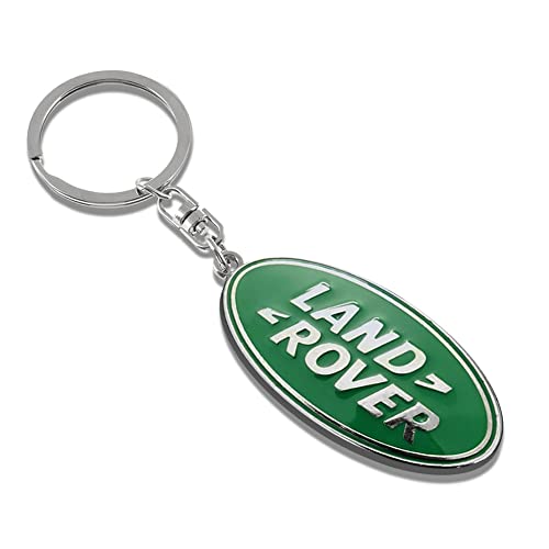 Jiawup Zinc Alloy Keychain For Land Rover, Metal Chrome Key Chain Keyring For Car Vehicle Motorcycle Bicycle Family Office #TOP1