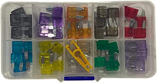 Fusibles voiture combinés lame type automatique pour ampérage boîte de 50