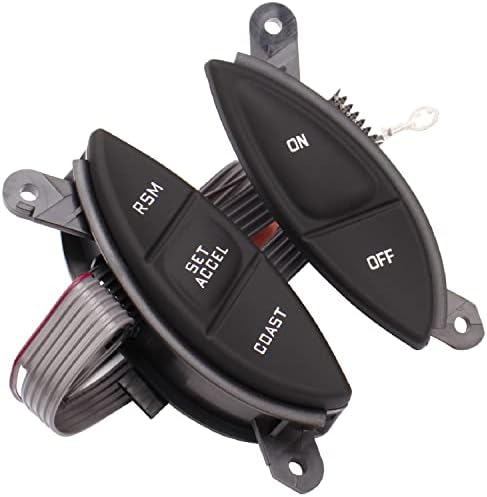 F87Z9C888BB Steering Wheel Mounted Cruise Control Switch Replacement for Ford 1998-2003 Ranger 2001-2005 Explorer Sport Trac F150 Mercury Mountaineer Mazda B3000, 901399 F87A9D809BA