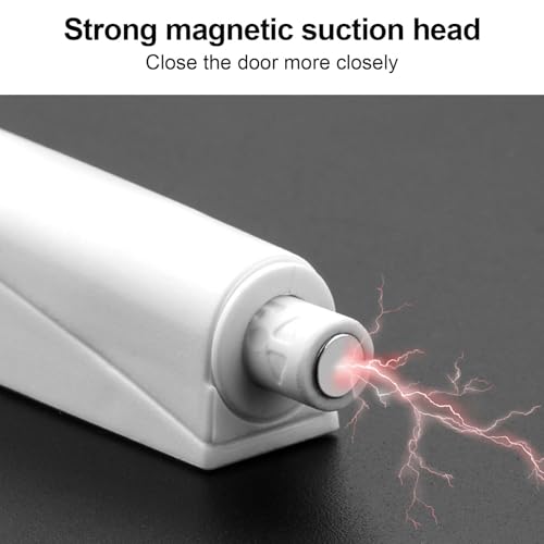6 Stück Weiß Türschließer, Drucktüröffner, Push to Open Türöffner, Softclose Türdämpfer, Dämpfer für Schranktüren, Schubladen Drucköffner, Druck Magnetschnäpper Drucktüröffner Druckschnapper