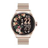ICE-WATCH - ICE smart 2.0 - Orologio connesso rotondo rosa-oro da donna con bracciale in metallo - 023394 (1,20 pollici)