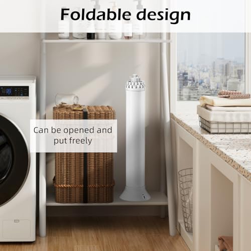 Foldable Aluminium Octopus Clothes Airer 112x112x125 cm Indoor Drying Rack Rotatable Floor Clothes Drying Stand for Bedroom & Balcony Use 4-Leg Design Space-Saving Solution - Image 5