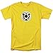 Green Lantern Sinestro Corps Logo T Shirt & Exclusive Stickers (X-Large)