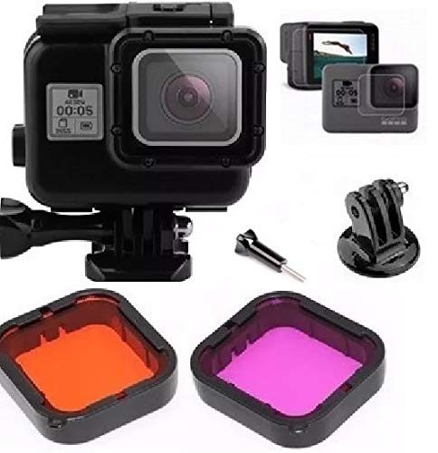 Pacote Completo de acessórios para Gopro Hero 5 Hero 6 Hero 7 black Bateria Dome 6 Estanque Preta To