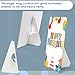 Lineco, 50 Pack Cardboard Easel Backs 12 Inch, Self Stick Single Wing Stand, Display Signs, Cards, Photographs, Brochures, Posters, Craft Projects, White