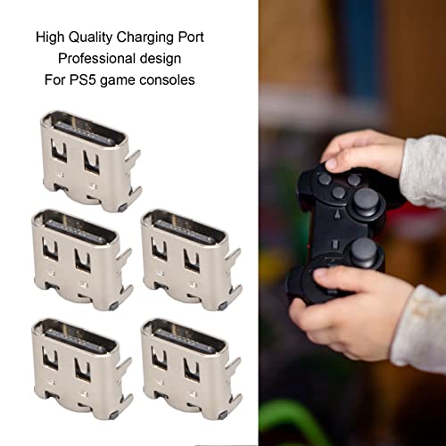image for Yoidesu 5PCs Replacement Charging Port Assembly for PS5 Controller, Re
