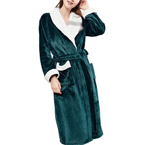 Pyjama en flanelle contre le froid : peignoir kimono épais pour femmes