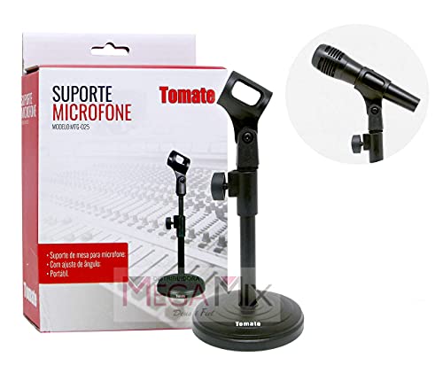 Suporte De Mesa Para Microfone Mini Pedestal Portátil Mtg025